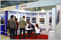 The booth of Can-Eng: heat treating equipment for the processing of ferrous and non-ferrous products
